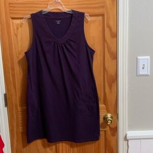 Lands’ End purple mini dress. Large. Great condition!